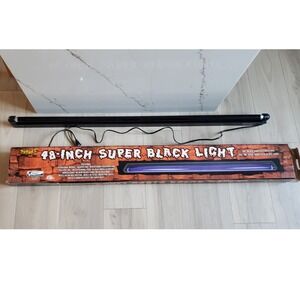 Spirit Halloween Super Black Light 48 Inch Party UV Fixture With Box